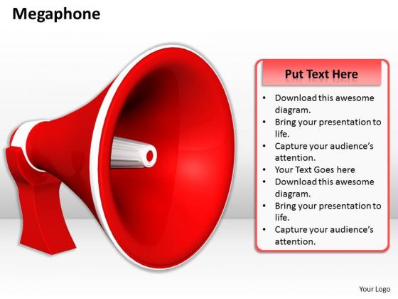 Stock Photo Red Color Speaker PowerPoint Slide Stock Photo Red Color Speaker PowerPoint Slide