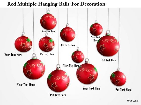 Stock Photo Red Multiple Hanging Balls For Decoration PowerPoint Slide Stock Photo Red Multiple Hanging Balls For Decoration PowerPoint Slide