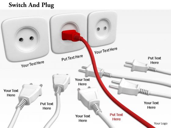 Stock Photo Red Plug In Socket For Power Supply Pwerpoint Slide Stock Photo Red Plug In Socket For Power Supply Pwerpoint Slide