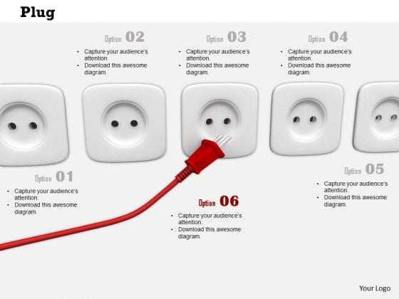 Stock Photo Red Plug Moving Towards Socket PowerPoint Slide Stock Photo Red Plug Moving Towards Socket PowerPoint Slide