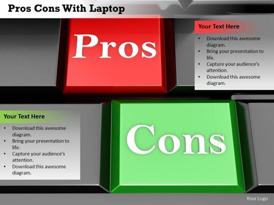 Stock Photo Red Pros And Green Cons Keys PowerPoint Slide Stock Photo Red Pros And Green Cons Keys PowerPoint Slide