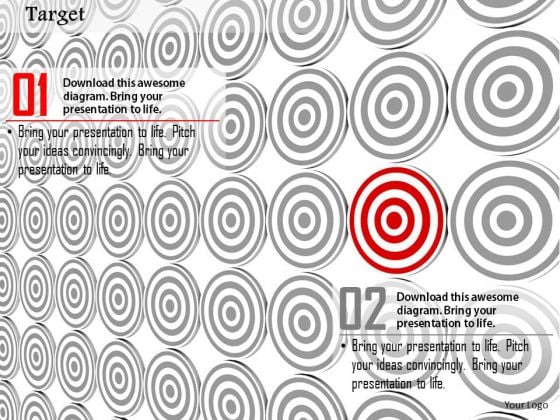 Stock Photo Red Unique Target Board In Others Pwerpoint Slide Stock Photo Red Unique Target Board In Others Pwerpoint Slide