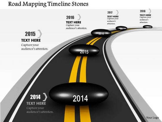 Stock Photo Road Mapping Timeline Stones PowerPoint Slide Stock Photo Road Mapping Timeline Stones PowerPoint Slide