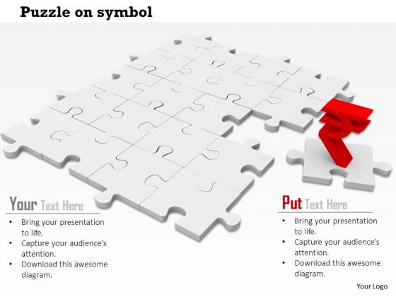 Stock Photo Rupee Symbol On Missing Puzzle Piece PowerPoint Slide Stock Photo Rupee Symbol On Missing Puzzle Piece PowerPoint Slide