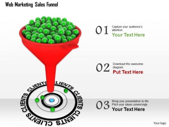 Stock Photo Sales Funnel With Target Client PowerPoint Slide Stock Photo Sales Funnel With Target Client PowerPoint Slide