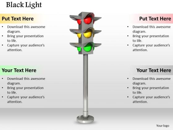 Stock Photo See Traffic Light While Drive PowerPoint Slide