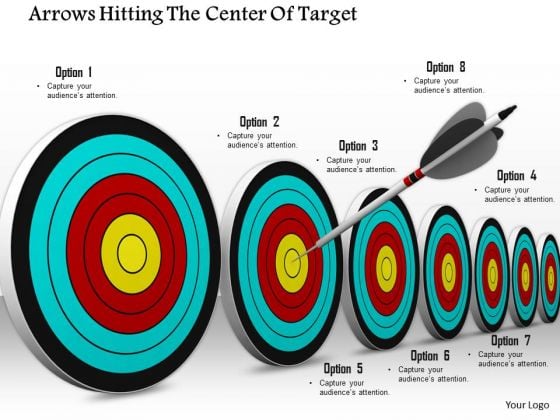 Stock Photo Series Of Darts With Bullseye PowerPoint Slide Stock Photo Series Of Darts With Bullseye PowerPoint Slide