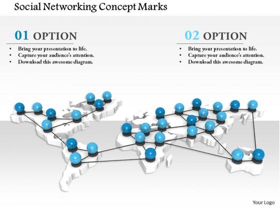 Stock Photo Social Networking Concept Marks PowerPoint Slide Stock Photo Social Networking Concept Marks PowerPoint Slide