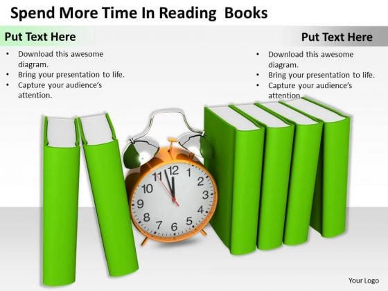 Stock Photo Spend More Time In Reading Books Ppt Template Stock Photo Spend More Time In Reading Books Ppt Template