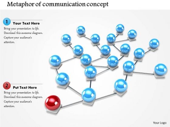 Stock Photo Spheres Connected With One Different Sphere Network PowerPoint Slide Stock Photo Spheres Connected With One Different Sphere Network PowerPoint Slide
