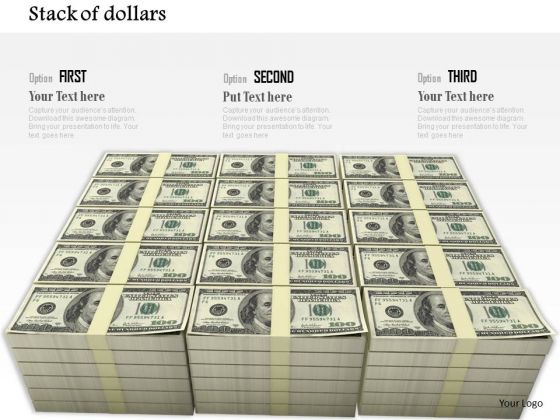 Stock Photo Stack Of Several Bundles Of Us Dollar PowerPoint Slide Stock Photo Stack Of Several Bundles Of Us Dollar PowerPoint Slide