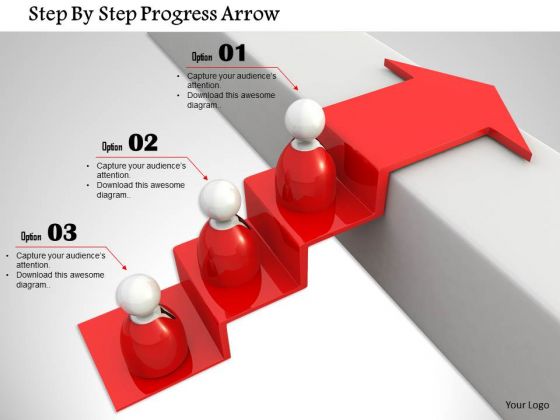 Stock Photo Step By Step Progress Arrow PowerPoint Slide Stock Photo Step By Step Progress Arrow PowerPoint Slide