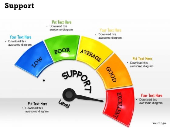 Stock Photo Support Meter With Excellent Level Pwerpoint Slide Stock Photo Support Meter With Excellent Level Pwerpoint Slide