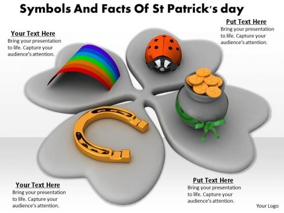 Stock Photo Symbols And Facts Of St Patricks Day PowerPoint Template Stock Photo Symbols And Facts Of St Patricks Day PowerPoint Template