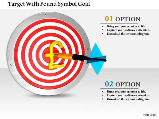 Stock Photo Target With Pound Symbol Goal PowerPoint Slide Stock Photo Target With Pound Symbol Goal PowerPoint Slide