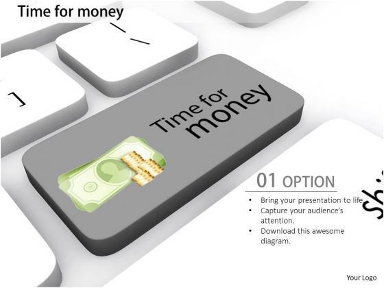 Stock Photo Time For Money Text On Computer Key PowerPoint Slide Stock Photo Time For Money Text On Computer Key PowerPoint Slide