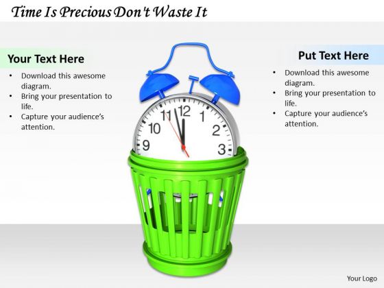 stock_photo_time_is_precious_dont_waste_it_ppt_template_1