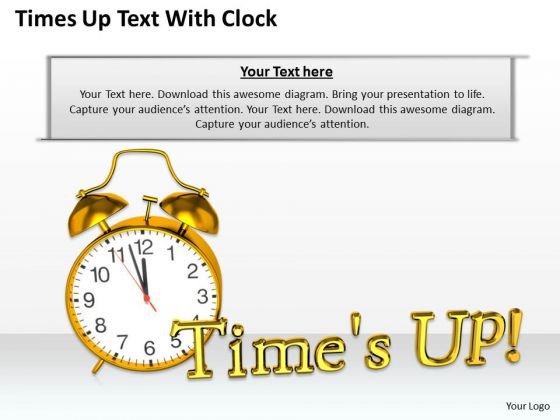 Stock Photo Times Up Text With Clock PowerPoint Template Stock Photo Times Up Text With Clock PowerPoint Template