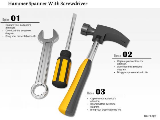 Stock Photo Tools Image For Repair And Service PowerPoint Slide