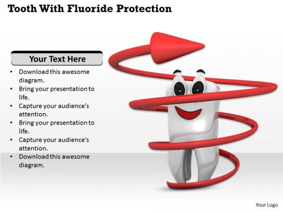 Stock Photo Tooth With Fluoride Protection Pwerpoint Slide Stock Photo Tooth With Fluoride Protection Pwerpoint Slide