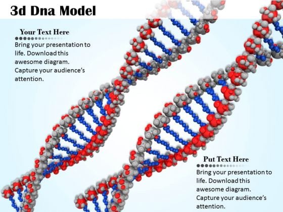 Stock Photo Two 3d Dna Design For Medical PowerPoint Slide Stock Photo Two 3d Dna Design For Medical PowerPoint Slide