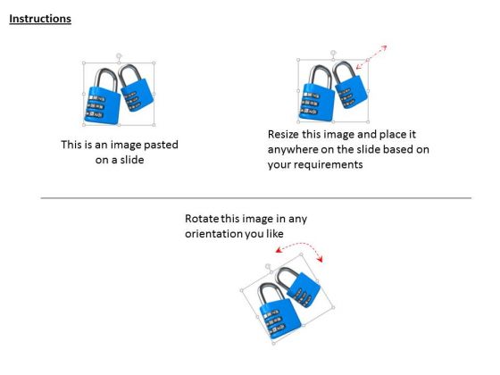 stock_photo_two_blue_colored_combination_locks_powerpoint_slide_2