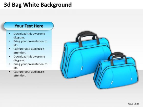 Stock Photo Two Blue Travel Bags PowerPoint Slide Stock Photo Two Blue Travel Bags PowerPoint Slide