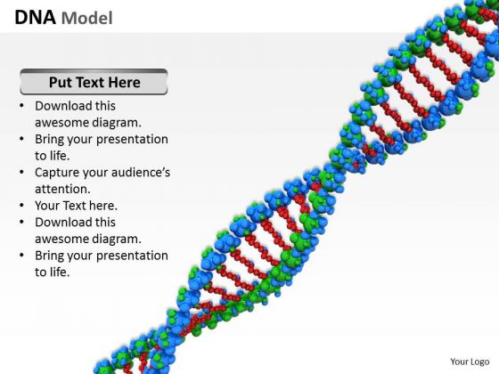 Stock Photo Unique 3d Symbol Of Dna Design PowerPoint Slide Stock Photo Unique 3d Symbol Of Dna Design PowerPoint Slide