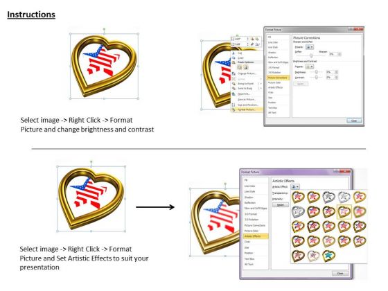 stock_photo_usa_star_inside_golden_heart_symbol_powerpoint_slide_3