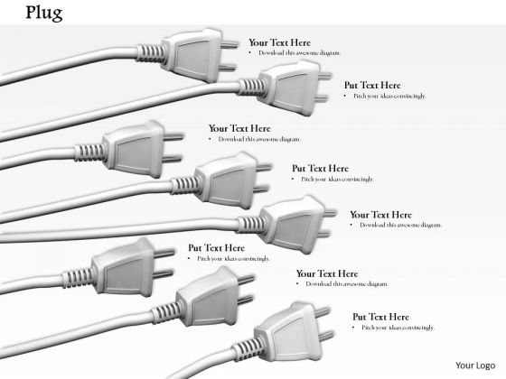 Stock Photo Various Plugs Moving On One Direction PowerPoint Slide Stock Photo Various Plugs Moving On One Direction PowerPoint Slide