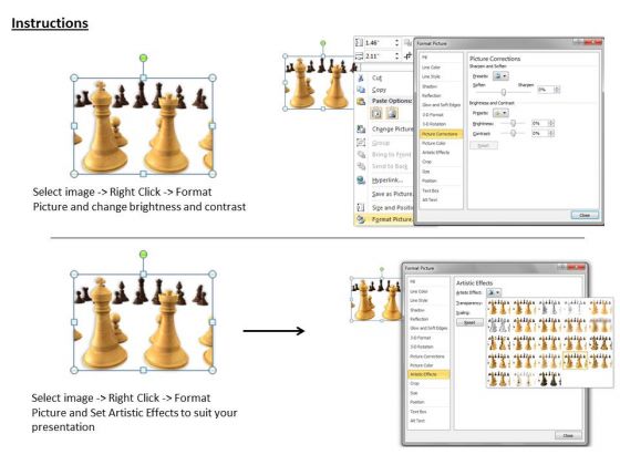Stock Photo White And Black Chess Teams PowerPoint Slide template interactive
