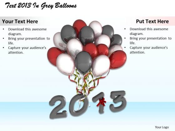 Stock Photo Year 2013 With Bunch Of Balloons Pwerpoint Slide Stock Photo Year 2013 With Bunch Of Balloons Pwerpoint Slide