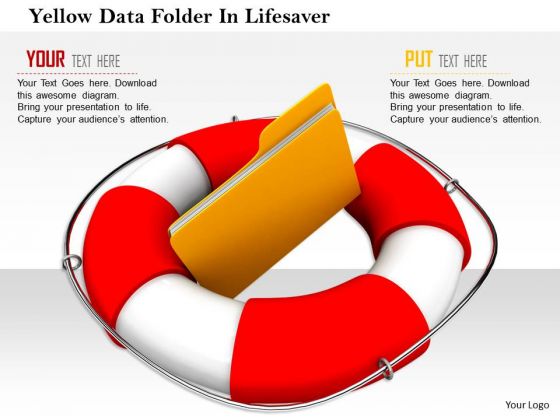 Stock Photo Yellow Data Folder In Lifesaver PowerPoint Slide PowerPoint Slide Stock Photo Yellow Data Folder In Lifesaver PowerPoint Slide PowerPoint Slide