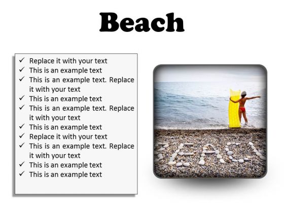 Stones Beach PowerPoint Presentation Slides S