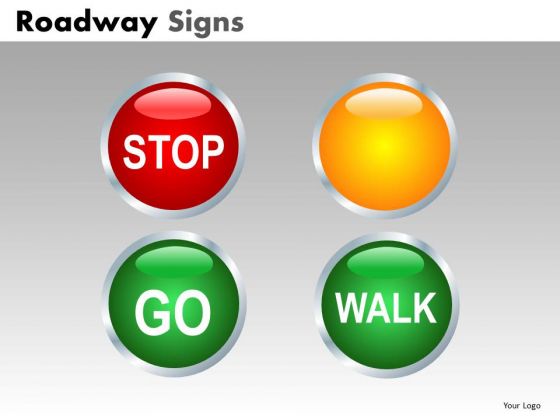 Stop Go Walk Road Signs PowerPoint Templates And Ppt Slides Stop Go Walk Road Signs PowerPoint Templates And Ppt Slides