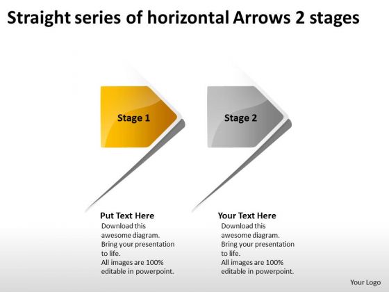 Straight Series Of Horizontal Arrows 2 Stages Making Flow Charts PowerPoint Slides Straight Series Of Horizontal Arrows 2 Stages Making Flow Charts PowerPoint Slides