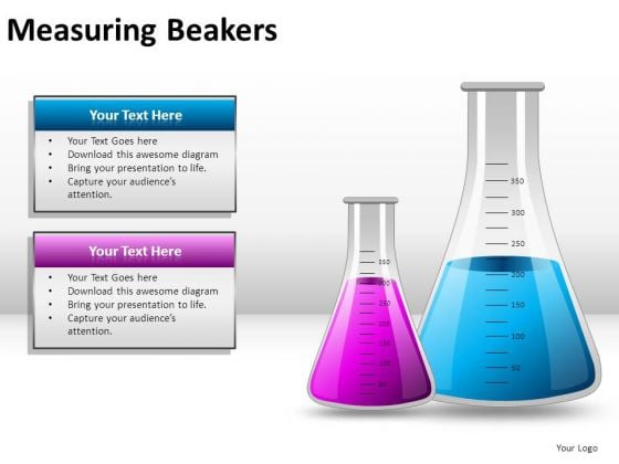 Strategy Measuring Beakers PowerPoint Slides And Ppt Diagram Templates