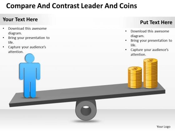 Strategy PowerPoint Template Compare And Contrast Leader Coins Ppt Slides Strategy PowerPoint Template Compare And Contrast Leader Coins Ppt Slides
