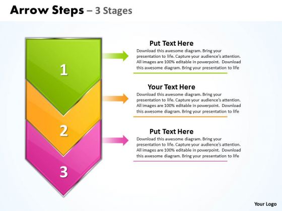 Strategy Ppt Background Vertical PowerPoint Template Arrow Steps Description 1 Graphic