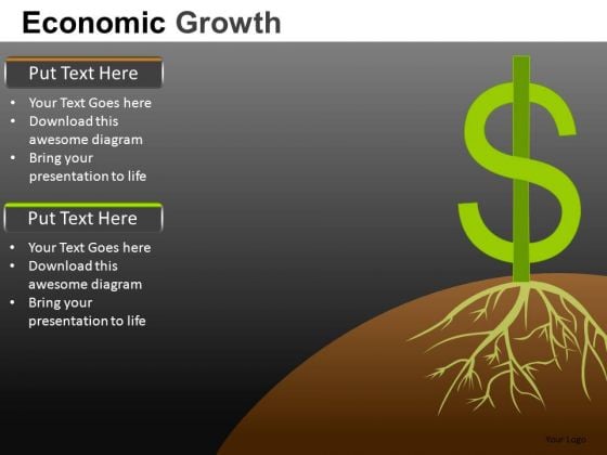 Strong Dollar Growth PowerPoint Slides Strong Dollar Growth PowerPoint Slides