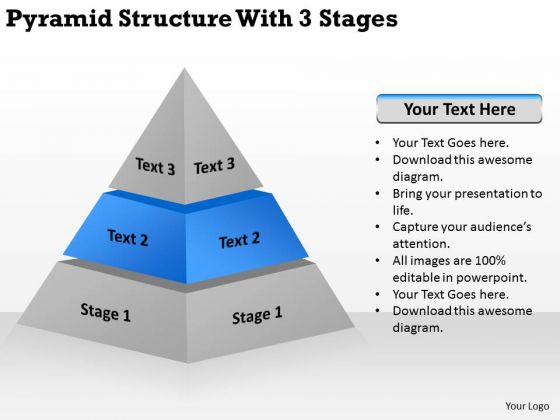 Structur With 3 Stages Ppt What Is An Executive Summary In Business Plan PowerPoint Slides