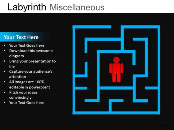 Stuck Inside Maze PowerPoint Templates Download Stuck Inside Maze PowerPoint Templates Download