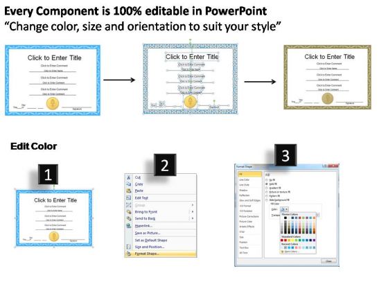 Student Award Certificate PowerPoint Templates slides engaging