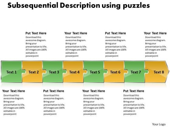 Subsequential Description Using Puzzles Schematic Design PowerPoint Templates Subsequential Description Using Puzzles Schematic Design PowerPoint Templates