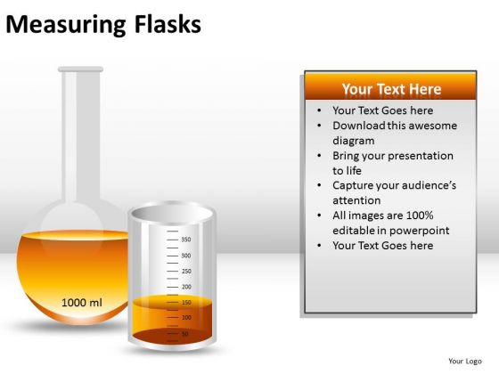 Substance Measuring Flasks PowerPoint Slides And Ppt Diagram Templates