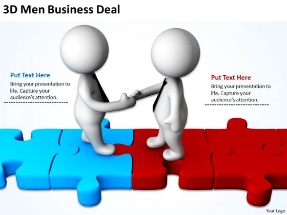 Successful Business Men 3d PowerPoint Presentations Deal Slides Successful Business Men 3d PowerPoint Presentations Deal Slides