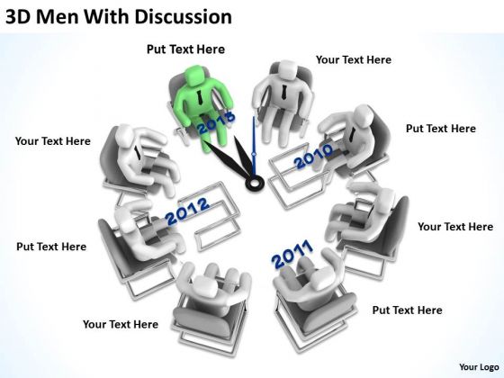 Successful Business Men 3d With Discussion PowerPoint Slides Successful Business Men 3d With Discussion PowerPoint Slides