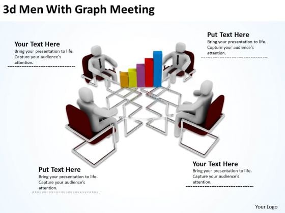 Successful Business Men 3d With Graph Meeting PowerPoint Slides Successful Business Men 3d With Graph Meeting PowerPoint Slides