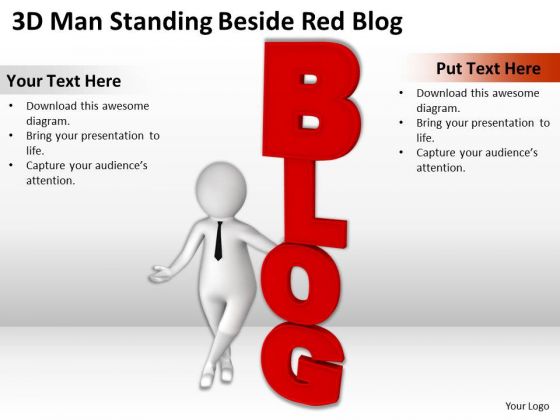 Successful Business Men Standing Beside Red Blog PowerPoint Templates Ppt Backgrounds For Slides Successful Business Men Standing Beside Red Blog PowerPoint Templates Ppt Backgrounds For Slides
