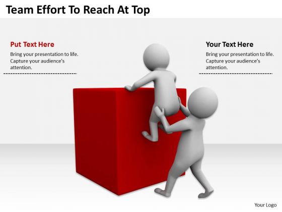 Successful Business Men Team Effort To Reach At Top PowerPoint Slides Successful Business Men Team Effort To Reach At Top PowerPoint Slides